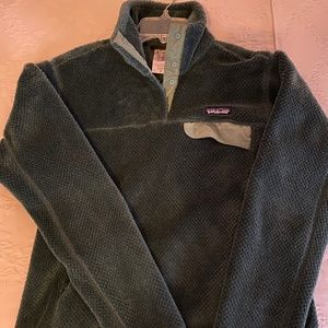 Womens Green Patagonia Retool Snap Pullover